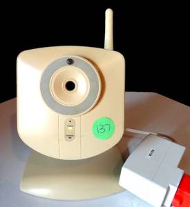 lot 137 image: Sensormatic  ADT Pulse RC8021 RC8021W-ADT Wireless Indoor IP Camera