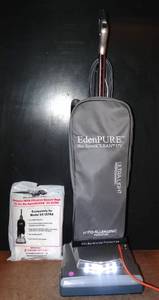 lot 172 image: BIG $ ITEM - EdenPure Bio SpeedClean UV Ultra Light HypoAllergenic Vacuum Cleaner wSpare Bag - WORKS GREAT