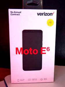 lot 179 image: NEWSEALED - Motorola Moto E - 32GB - Black (Verizon)
