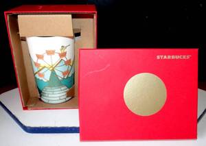 lot 190 image: STARBUCKS 16OZ CERAMIC COFFEE COLLECTORS MUG IN BOX