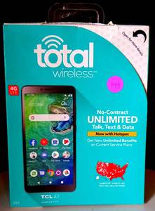 lot 193 image: NEWSEALED - TOTAL WIRELESS TCL A2 NEW TWALA508DCP 32GB Black 4G LTE
