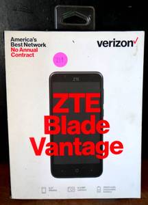 lot 217 image: NEWSEALED - Verizon ZTE Blade Vantage 16GB 4G LTE Prepaid Phone