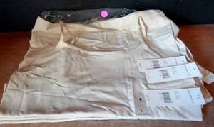 lot 226 image: NEW WITH TAGS - LOT OF 4 WOMENS BEIGE SPAGHETTI STRAP TANK TOPS - ASSORTED SIZES