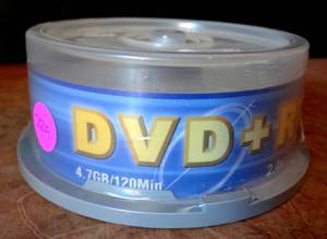 lot 229 image: NEWSEALED PACK OF 25 - DVD  RW 4.7gb REWRITE DISKS