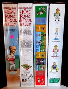lot 250 image: NEW LOT OF 4 - GRIDDLY HEADZ HOME RUNZ & FOUL BALLZ GAME