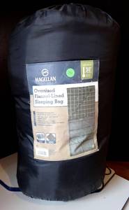lot 251 image: Magellan Outdoors 30 Degrees Oversized Sleeping Bag - EXCELLENT CONDITION