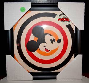 lot 268 image: POP-IN NORSTRUM DISNEY ART - NEW MICKEY MOUSE FRAMED PRINT  - $55.00 RETAIL PRICE