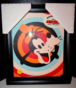 lot 269 image: POP-IN NORSTRUM DISNEY ART - NEW GOOFYVFRAMED PRINT  - $55.00 RETAIL PRICE