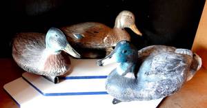 lot 271 image: LOT OF 3 - FULL SIZE FLOATING DUCK DECOYS