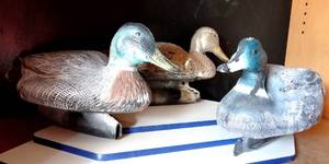 lot 272 image: LOT OF 3 - FULL SIZE FLOATING DUCK DECOYS