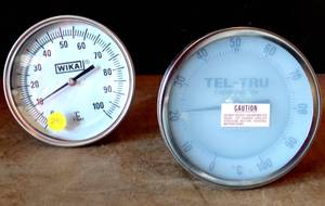 lot 291 image: WIKA Ti.52 Bimetal Thermometer & TEL TRU THERMOMETER FOR COMPOSTING