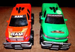 lot 296 image: PAIR OF TALKINGSOUND TRUCKS - SILVERADO & RAM - WORKS