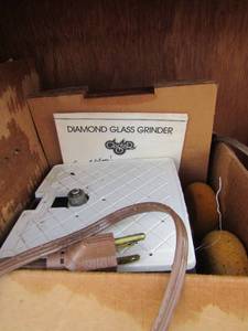 lot 40 image: Glister diamond glass grinder used, with original paperwork