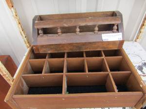 lot 55 image: 2 wall hanging wooden nick knack selling