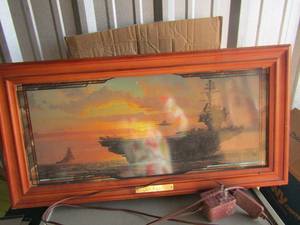 lot 135 image: 2312 US Navy lighted wall photo