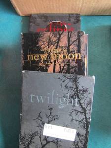 lot 146 image: Twilight Eclipse movie set, Twilight New Moon movie set, original Twilight movie set  qty 3 sets total