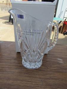 lot 13 image: MARQUIS by WATERFORD NEWBERRY PITCHER crystal NIB