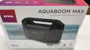lot 26 image: ION Aquaboom Max Bluetooth Speaker Waterproof Boombox w FM