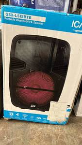 lot 30 image: Gemini ICAD 15 Sub Portable Bluetooth PA Speaker GSX-L515BTB