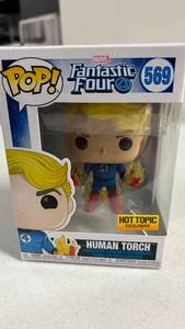 lot 128 image: Funko Pop Human Torch Fantastic Four Marvel