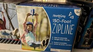 lot 113 image: HearthSong 150ft Zipline for Backyard