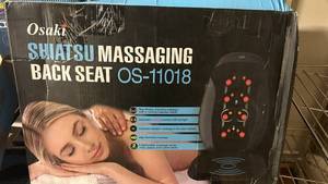 lot 161 image: Osaki Shiatu Massaging Back Seat OS-11018