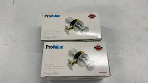 lot 172 image: ProValue Satin Chrome Door Handle Silver (Lot of 2)