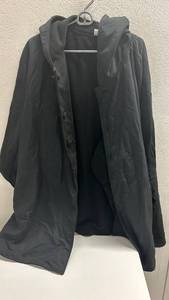lot 179 image: Plow & Hearth Over Coat Hoodie Reversible Black