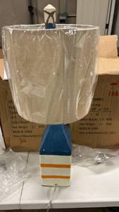 lot 200 image: Plow & Hearth Poly Table Lamp (in box)