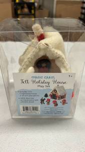 lot 236 image: Magic Cabin Felt Holiday House Playset