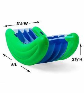 lot 108 image: HearthSong Giant Inflatable Curved Rocker in box