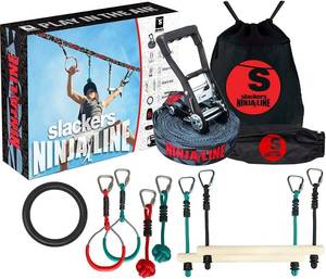 lot 256 image: Slackers Ninja Line Kids Obstacle Course in brown box