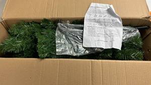 lot 261 image: Christmas Tree 6 Pre-lit Pine Wall (in box)