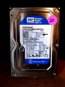 lot 20 image: WESTERN DIGITAL 250 GB HARD DRIVE