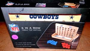 lot 30 image: NEW DALLAS COWBOYS NFL LICENSED 4 IN A ROW GAME