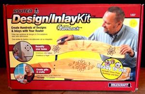 lot 34 image: MILESCRAFT ROUTER DESIGN INLAY KIT #1207