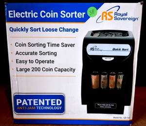 lot 38 image: Royal Sovereign Electric 1 Row Coin Sorter QS-1AC