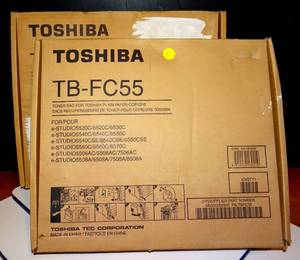 lot 51 image: LOT OF 2 NEW - TB-FC55 Genuine Toshiba Waste Bottle E-Studio 5506AC 5520C 6508A 6520C