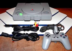 lot 52 image: Sony PlayStation One Examined SCPH-5501 W 1 Controller