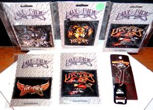 lot 56 image: LOT OF 6 - LIVE TO RIDE MOTORCYCLE PATCHES