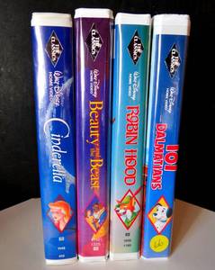 lot 66 image: RARE DISNEY BLACK DIAMOND THE CLASSICS VHS TAPES (4 LOT TOTAL AS SHOWN)