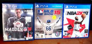 lot 80 image: LOT OF 3 PLAYSTATION 4 GAMES AS SHOWN