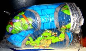 lot 85 image: LARGE SECTION - TEENAGE MUTANY NINJA TURTLES FLEECE MATERIAL FOR SEWINGQUILTING
