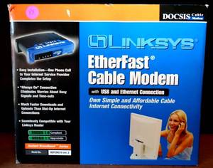 lot 89 image: Linksys EtherFast Cable Modem with USB & Ethernet Connection