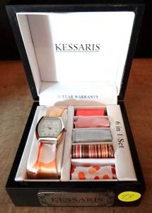 lot 93 image: KESSARIS WOMENS RIBBON BAND DSIGNER WATCH KIT