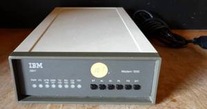 lot 107 image: VINTAGE IBM 5841 MODEM 1200