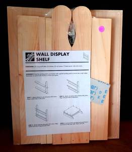 lot 121 image: NEWSEALED - HOME DEPOT DO IT YOURSELF WALL DISPLAY SHELF