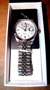 lot 139 image: NEW J BRACKETT MENS DESIGNER WATCH IN BOX - $$$