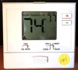 lot 141 image: Pro1IAQ T721 Digital Non-Programmable Thermostat - WORKS $$
