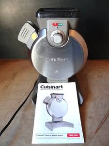 lot 198 image: Cuisinart WAF-V100 Vertical Waffle Maker - USEDWORKS WMANUAL